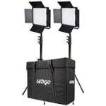 Datavision (DVS-LEDGO-600BCLK2) Dual LEDGO LED 600 Bi-Colour Dimmable Location Lighting Kit with, 2x stands and Carry Bag Datavision (DVS-LEDGO-600BCLK2) Dual LEDGO LED 600 Bi-Colour Dimmable Location Lighting Kit with, 2x stands and Carry Bag